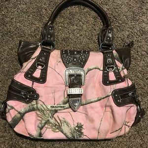 Pink camo purse